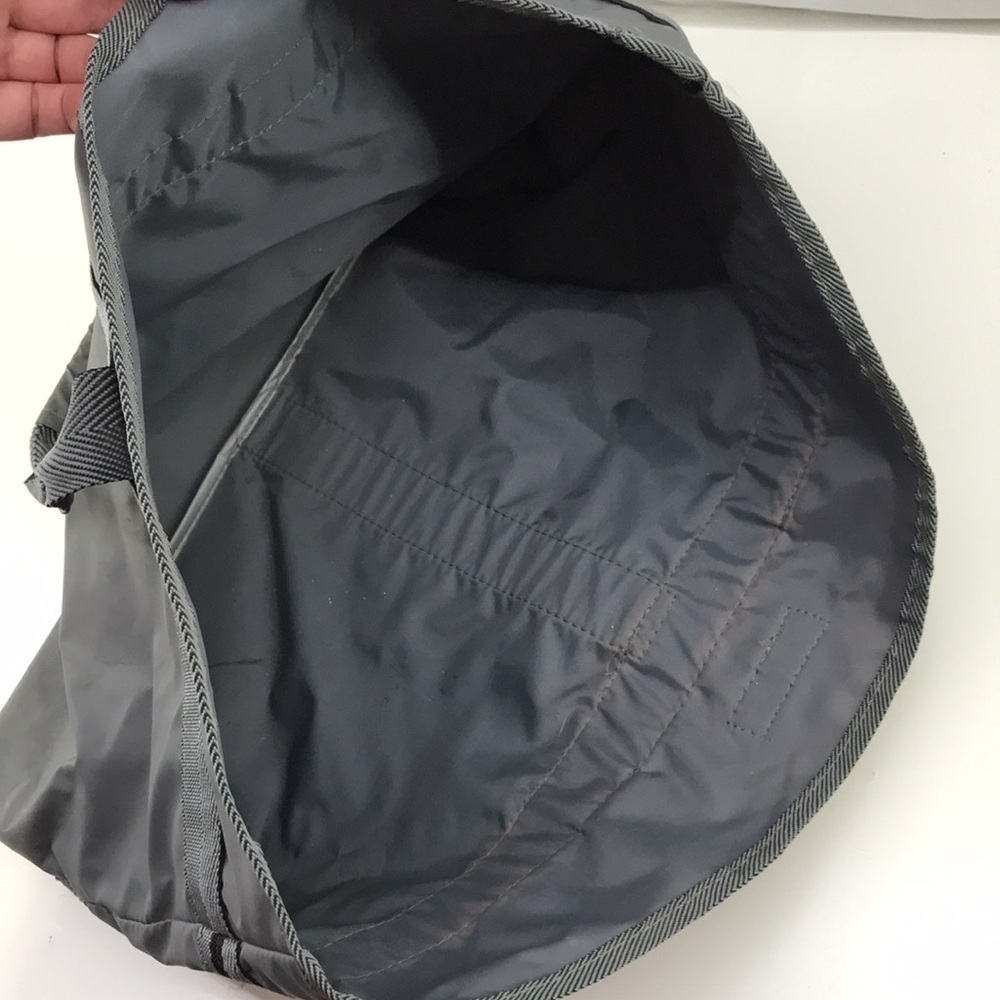 SIR BENTLEY—Vintage—Large Gray Lightweight Foldable Tote Bag 18 1/2” x 12” - Picture 8 of 15